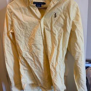 Womens yellow Ralph Lauren button down